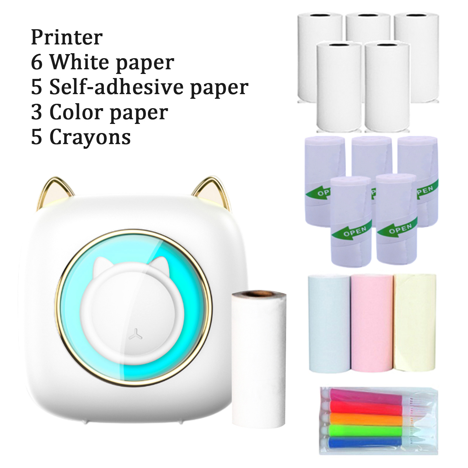 【New】C23 Portable Thermal Prin - огляд і ціна Mini Pocket Thermal Printer Paper Roll