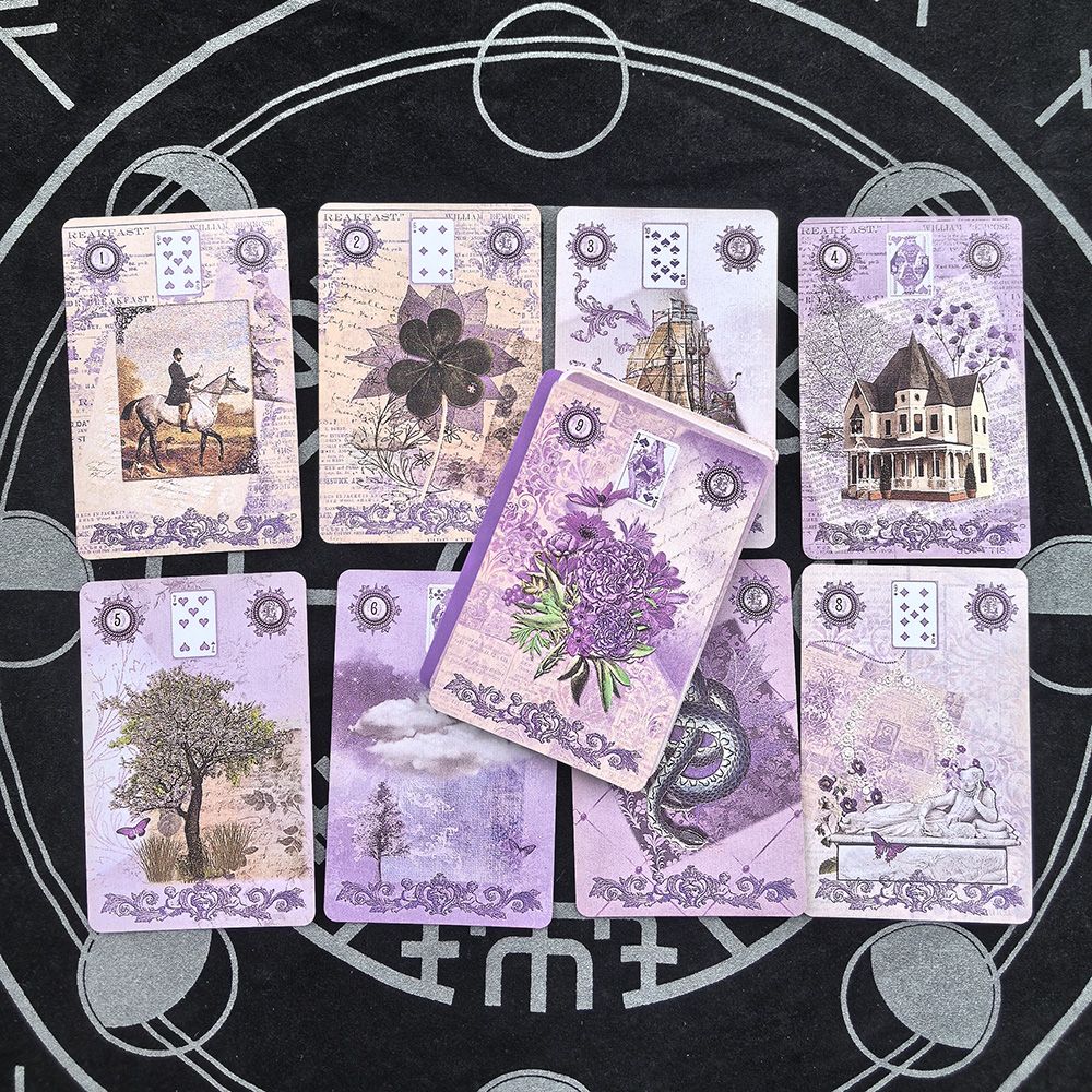 Lavender Lenormand Deck 9*6cm  - огляд і ціна Tarot Deck With Guidebook