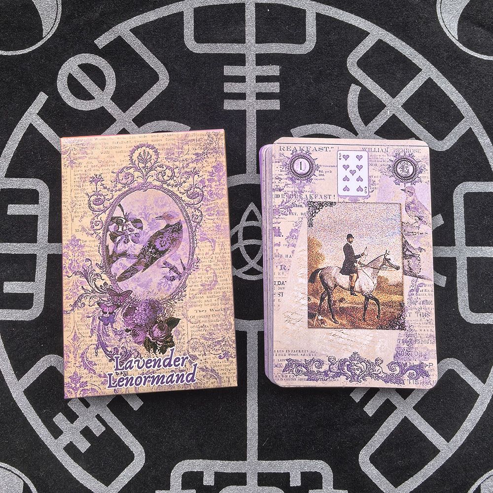 Lavender Lenormand Deck 9*6cm  - огляд і ціна Tarot Deck With Guidebook