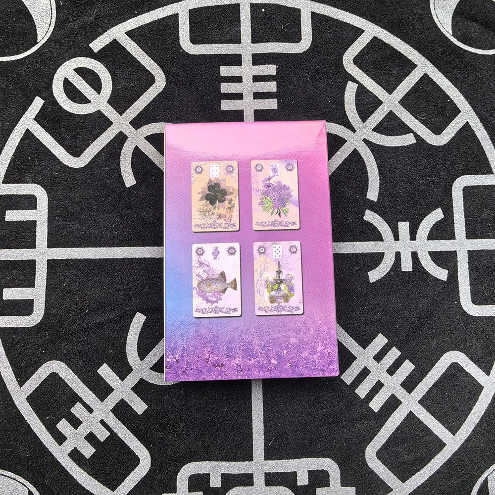 Lavender Lenormand Deck 9*6cm  - огляд і ціна Tarot Deck With Guidebook