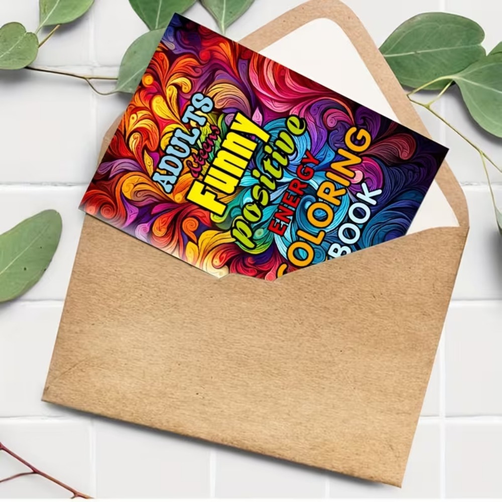 Positive Energy Funny Coloring - огляд і ціна Adult Coloring Book Stress Relief