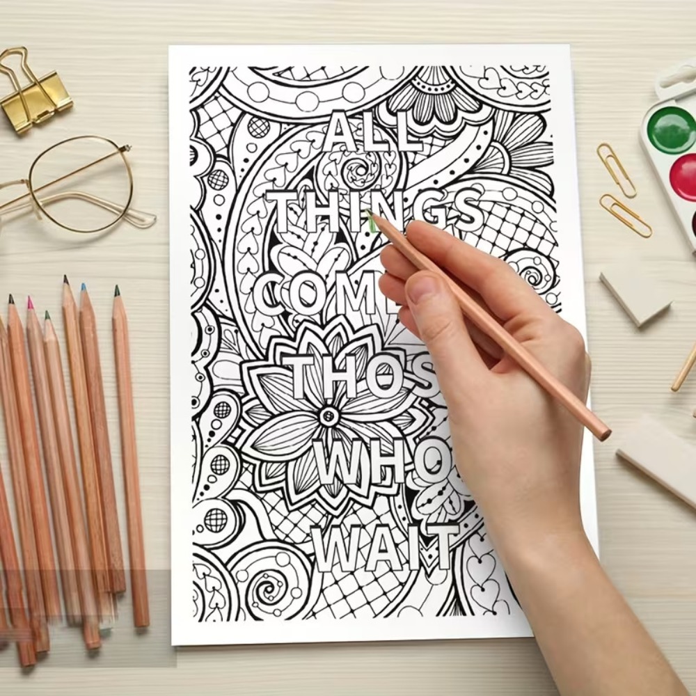 Positive Energy Funny Coloring - огляд і ціна Adult Coloring Book Stress Relief